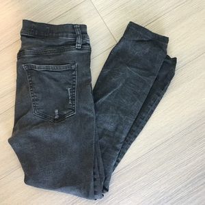 Gap skinny jeans, hemmed to fit 5'2
